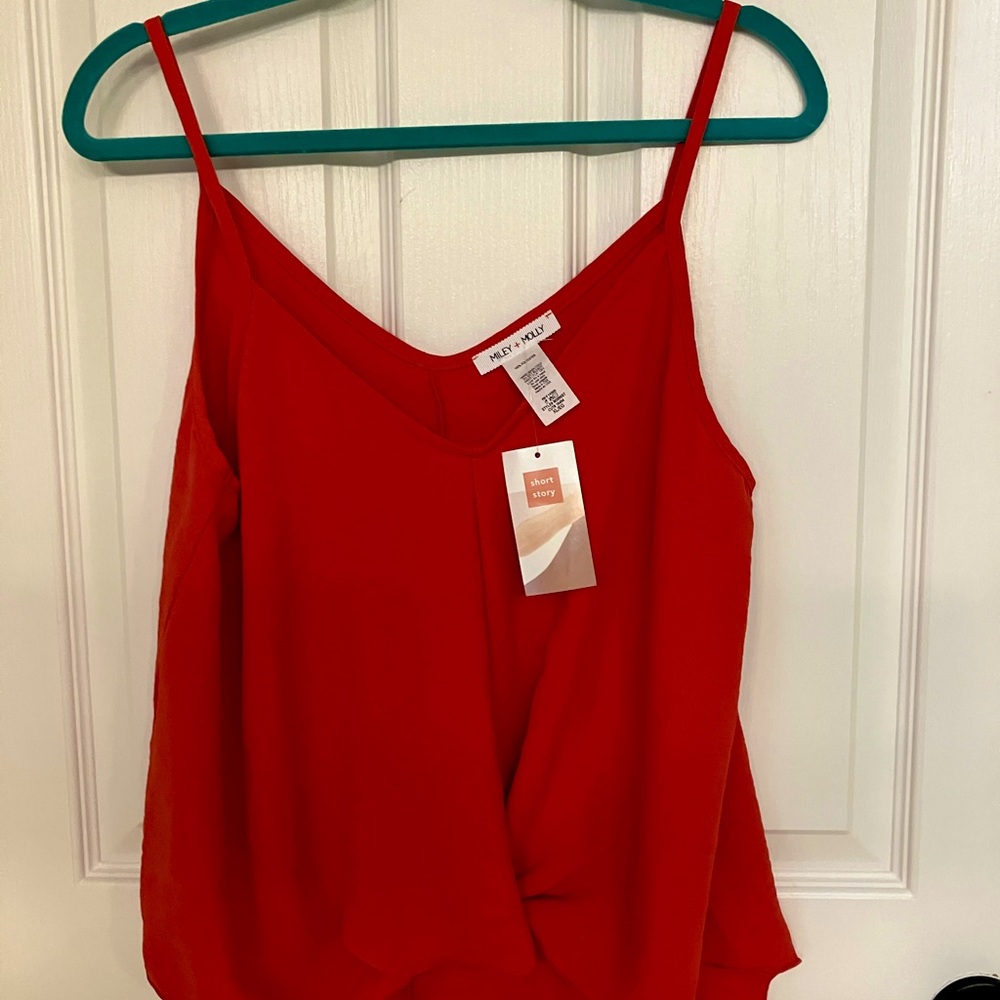 Coral colored cami. NWT. Short Story brand is petite plus. Size XL
